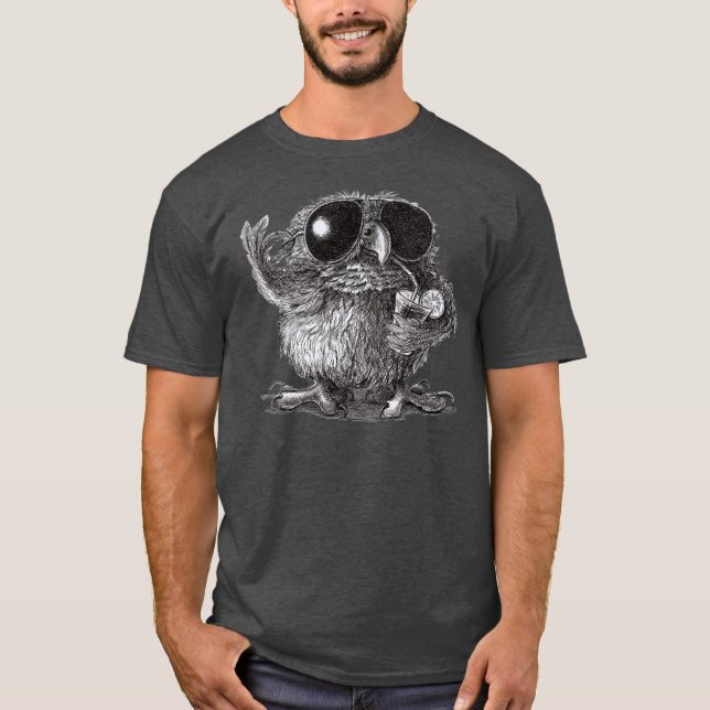 Funny Cool Owl T-Shirt (Front)