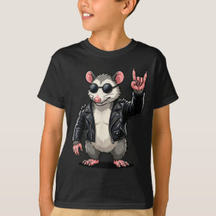 Funny Cool Possum Rock On Music Gift Men Women Kid T-Shirt