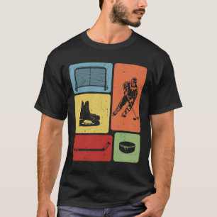 Funny Cool Puck And Stick Game Enthusiast Ice Hock T-Shirt