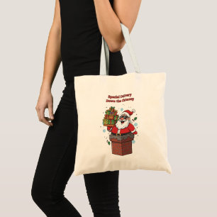 Funny Cool Santa Claus with Sunglasses Christmas  Tote Bag