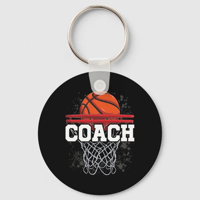 Funny Cool Sketll Coaching Designs Sketll Coach  Keychain (Front)