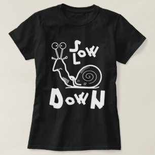 Funny Cool Snail Cartoon T-Shirt