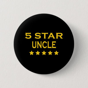 Funny Cool Uncles : Five Star Uncle 2 Inch Round Button