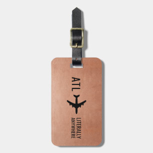 Funny Copper Pilot Frequent Traveller Luggage Tag