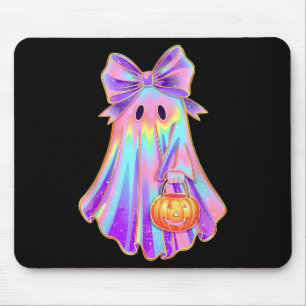 Funny Coquette Bow Ghost Pumpkin Halloween Soky Se Mouse Pad