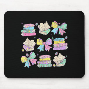 Funny coquette bunny bow rabbit teacher books mouse pad
