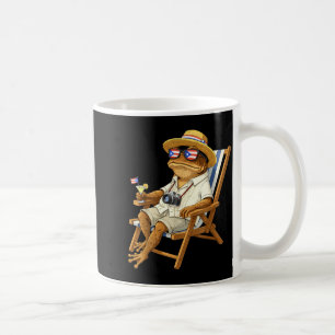Funny coqui frog meme puerto rico flag glasses coffee mug