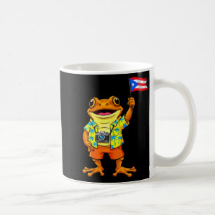 Funny coqui frog puerto rico flag boricua puerto coffee mug