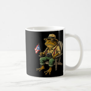 Funny coqui frog puerto rico flag taino boricua coffee mug