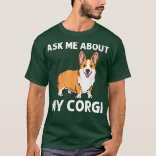 Funny Corgi Art For Men Women Welsh Corgi Dog Anim T-Shirt