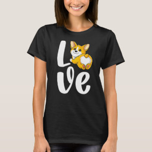 Funny Corgi Cute Pembroke Welsh Dog Butt Love Dog T-Shirt