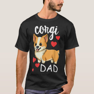 Funny Corgi Dad Fathers Day Dog Pet T-Shirt