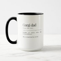 Funny Corgi Definition Corgi Dad Birthday Gift