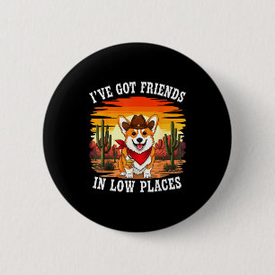 Funny Corgi Design For Men Women Kids Dog Welsh Co 2 Inch Round Button