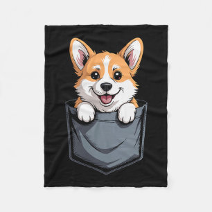 Funny Corgi Design For Men Women Welsh Corgi Dog L Fleece Blanket
