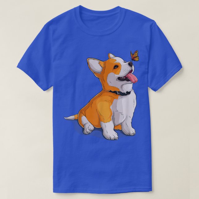 Funny Corgi Dog Lover Owner T-Shirt (Design Front)