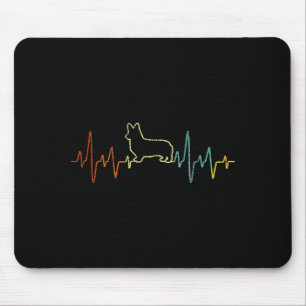 Funny Corgi Dog Owner Corgi Mom Corgi Dad Retro Vi Mouse Pad