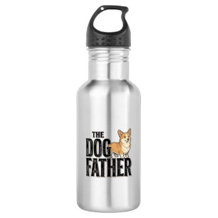 Funny Corgi Dogfather Vintage Engraving T-Shirt De 532 Ml Water Bottle