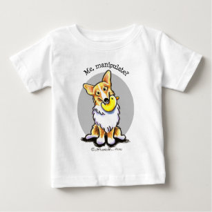 Funny Corgi Me Manipulate Baby T-Shirt
