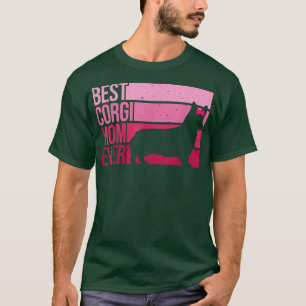 Funny Corgi Mom Art Women Girls Dog Pembroke Corgi T-Shirt