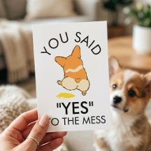 Funny Corgi New Puppy Congratulations