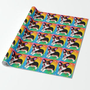 Funny Corgi Puppy Dog   Wrapping Paper