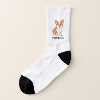 Funny Corgi Puppy - Hey Corgeous Socks