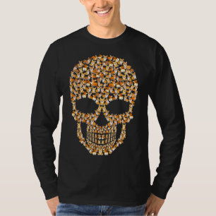 Funny Corgi Skull Halloween Corgi Dog T-Shirt