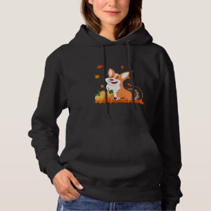 Funny Corgi Turkey Costume Thanksgiving Hoodie
