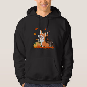Funny Corgi Turkey Costume Thanksgiving Hoodie