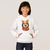 Funny Corgi Wearing Hoodie