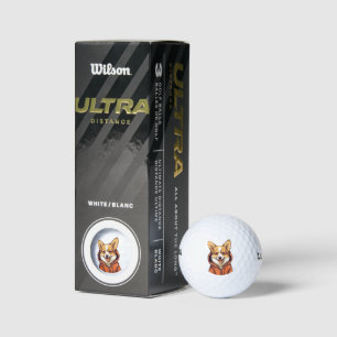 Funny Corgi Wearing Hoodie Golf Balls