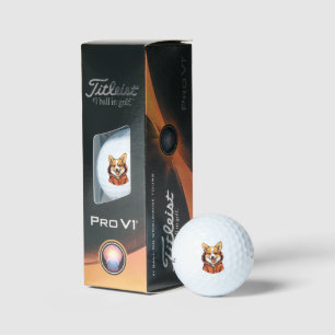 Funny Corgi Wearing Hoodie Golf Balls
