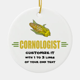 Funny Corn Ceramic Ornament
