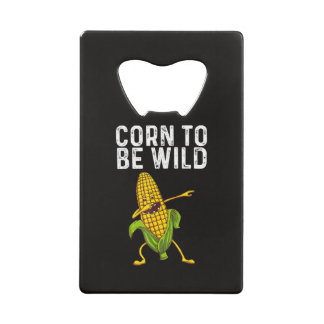 Funny Corn Gift for Men Women Corn On The Cob Cost Credit Card Bottle Opener