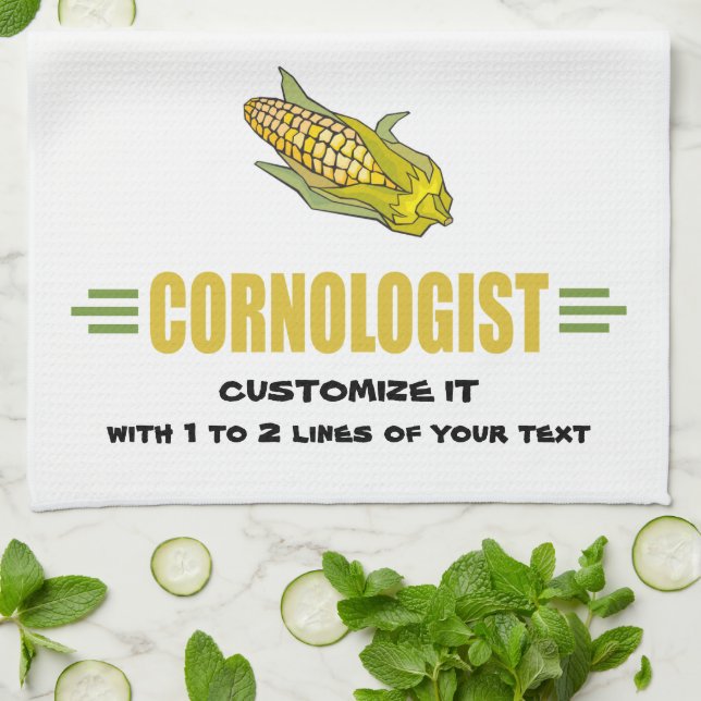 Funny Corn Kitchen Towel (Folded)