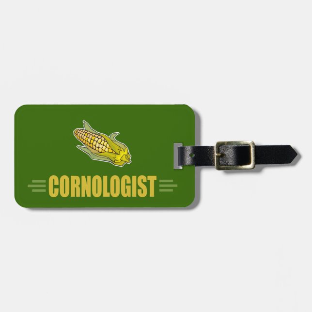 Funny Corn Luggage Tag (Front Horizontal)
