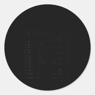 Funny Corn Nutrition Thanksgiving Costume  Classic Round Sticker