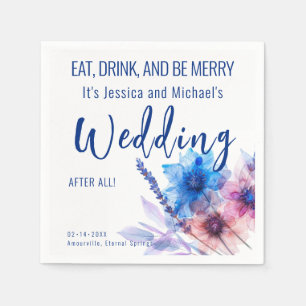 💍Funny Cornflowers and Lavender Napkin