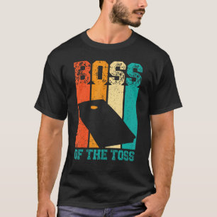 Funny Cornhole Corn Hole Retro Boss of the Toss T-Shirt
