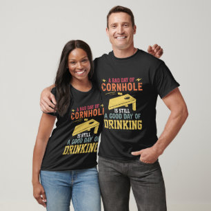 funny cornhole drinking word art T-Shirt