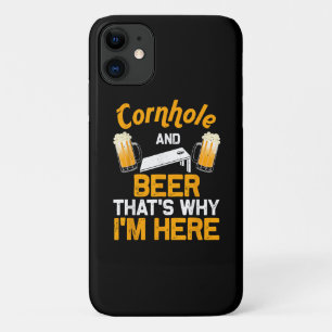 Funny Cornhole Gift For Men Cornhole Player Beer iPhone 11 Case