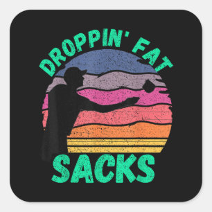 Funny Cornhole Team Cornhole Accessories  Square Sticker