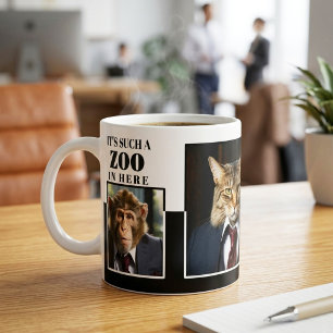 Funny Corporate Zoo Just Another Day at the Office Coffee Mug