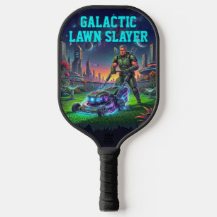 Funny Cosmic Mower Astronaut Sport Gear Pickleball Paddle