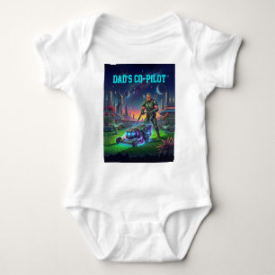 Funny Cosmic Mower Space Baby Bodysuit