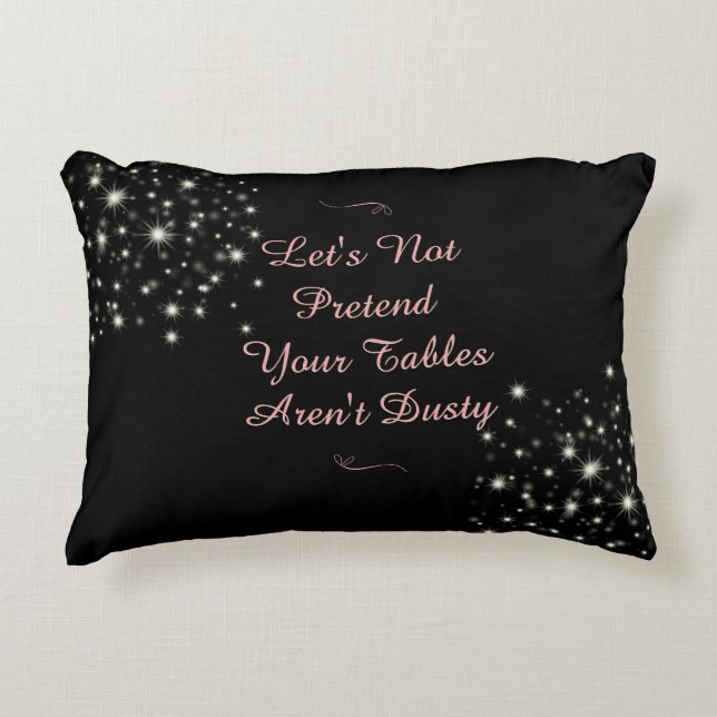 Funny Couch Pillow, Humourous Housewarming Gift Accent Pillow (Front)