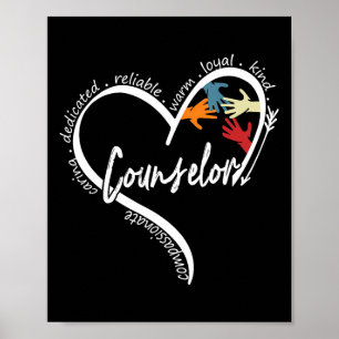 Funny Counsellor Graphic Tees Tops Back To School Poster