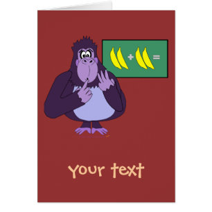 Funny Counting Gorilla Math Custom