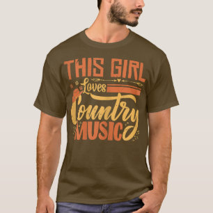 Funny Country Music Graphic Women Girls Country Mu T-Shirt